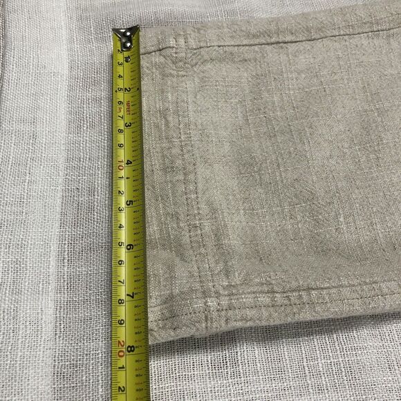 Free People Linen Blend Wide Leg Pleated Pants Women 6 High Rise Boho Coastal - Picture 15 of 15